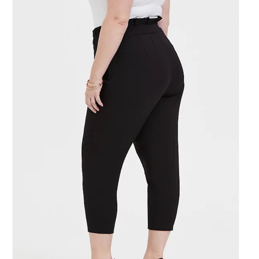 Torrid STRETCH WOVEN PAPERBAG TROUSER PANT…